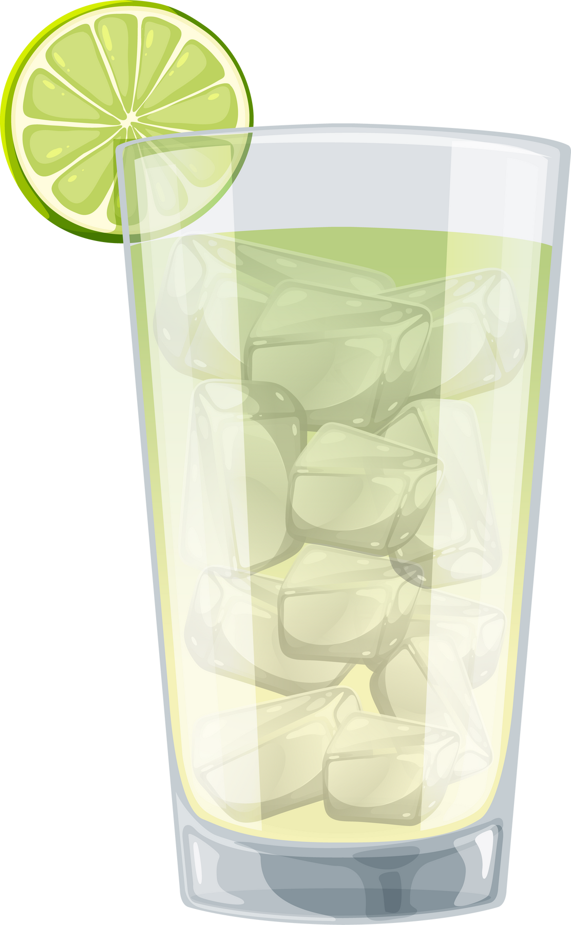 Refreshing Lime Drink Illustration